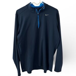 Nike Men's Running Dri-FIT Pullover Element 1/2-Zip Blue Top XL